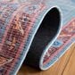 Safavieh Serapi 4" x 6" Blue and Brown Area Rug, , large