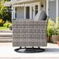 HOMLUX 3-Piece Outdoor Conversation Set in Dark Gray, , large