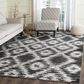 Safavieh Adirondack ADR118R-9 9" x 12" Charcoal/Ivory Area Rug, , large