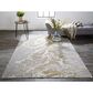 Feizy Rugs Aura 12" x 18" Beige, Gray and Gold Area Rug, , large