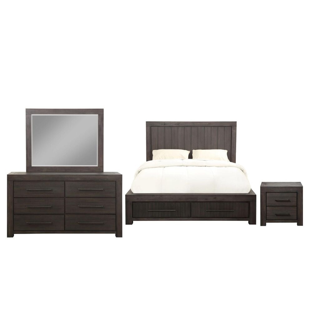 Urban Home Heath 4-Piece Queen Storage Bedroom Set in Basalt Gray, , large