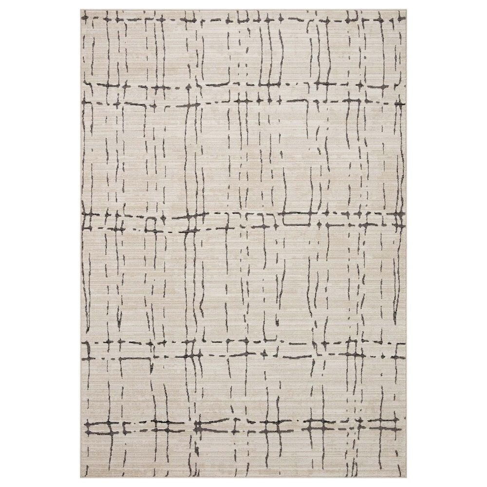 Loloi II Darby 9"2" x 13" Sand and Dark Grey Area Rug, , large