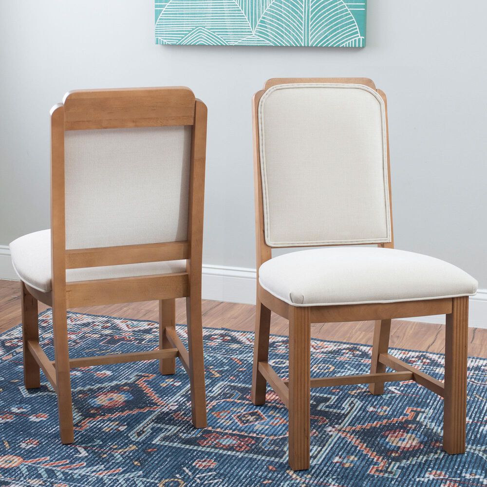 Linon Home Decor Jolene Side Chair in Brown (Set of 2), , large