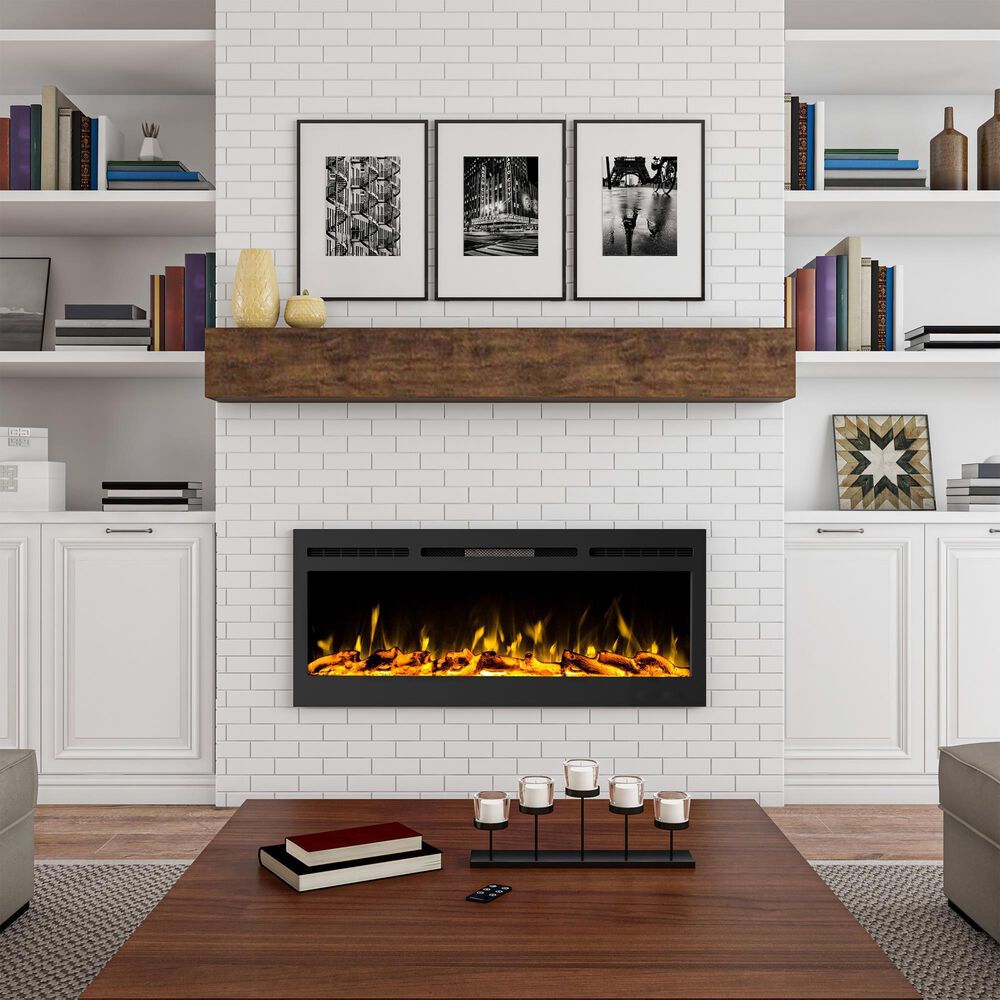 Timberlake Hastings Home 50&quot; Electric Wall Fireplace in Black, , large