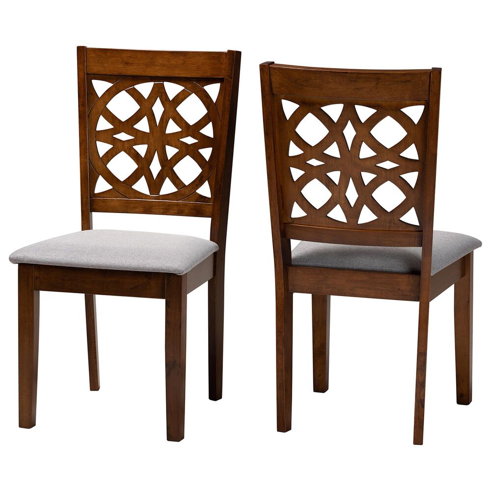 Baxton Studio Abigail Side Chair in Walnut Brown (Set of 2), , large