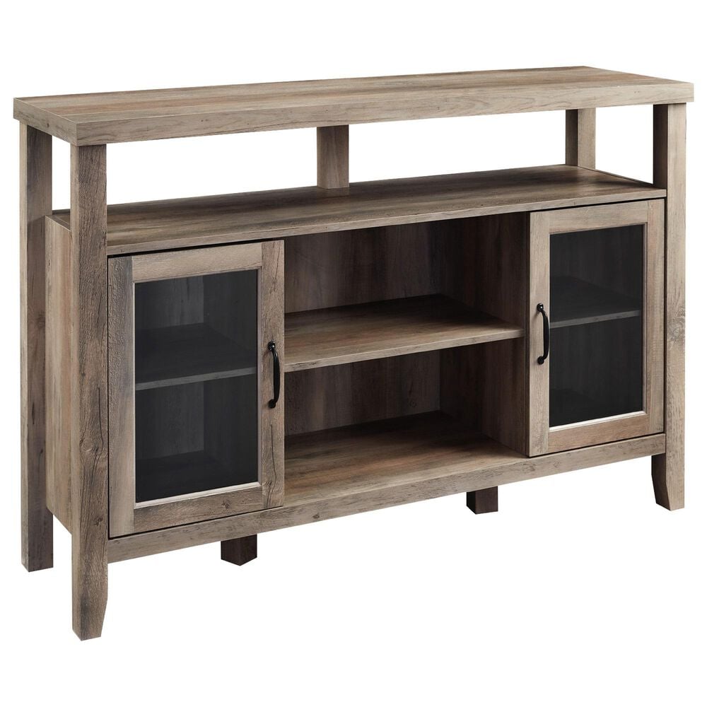 Walker Edison Jordan 52&quot; TV Stand in Grey Wash, , large