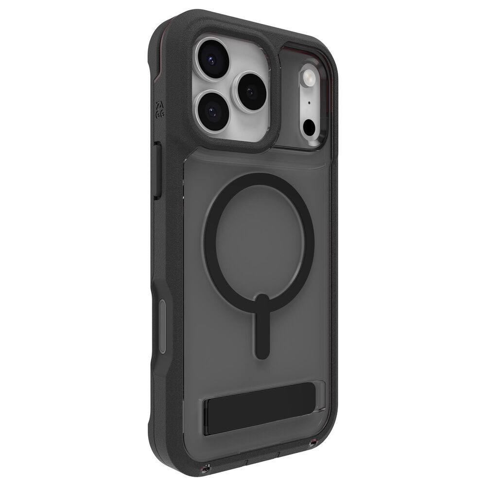 Zagg Rainier Snap MagSafe Case with Kickstand for Apple iPhone 17 Pro Max in Smoke Black, , large