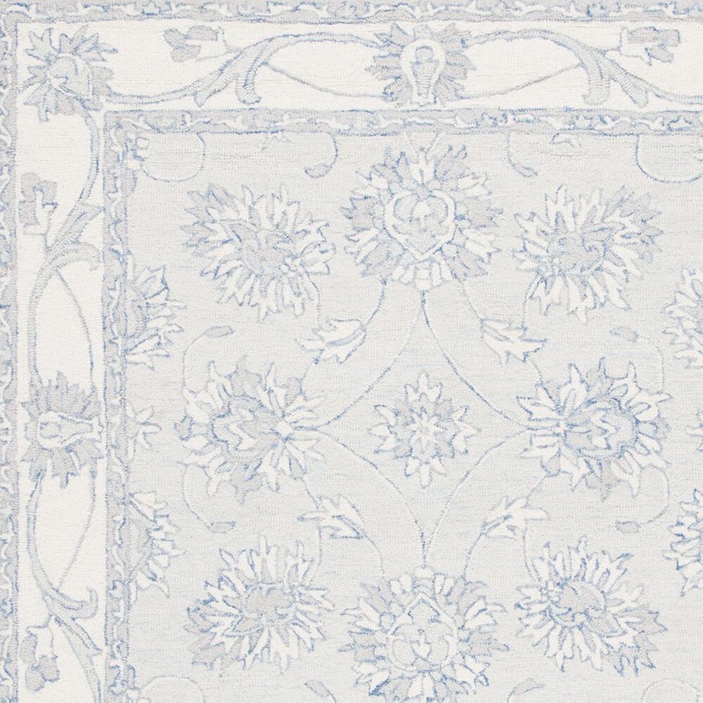 Safavieh Micro-Loop Traditional 8&#39; x 10&#39; Light Blue and Ivory Area Rug, , large