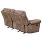 Steve Silver Nashville Manual Glider Recliner Console Loveseat in Cocoa, , large