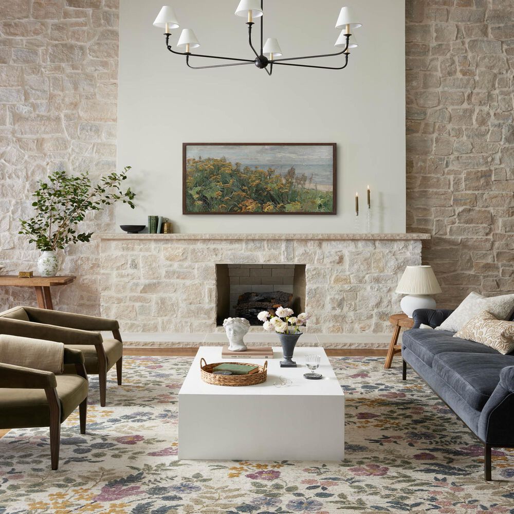 Rifle Paper Co Crafted by Cloth and Company Provence 6&#39;3&quot; x 9&#39; Abbey Ivory Area Rug, , large