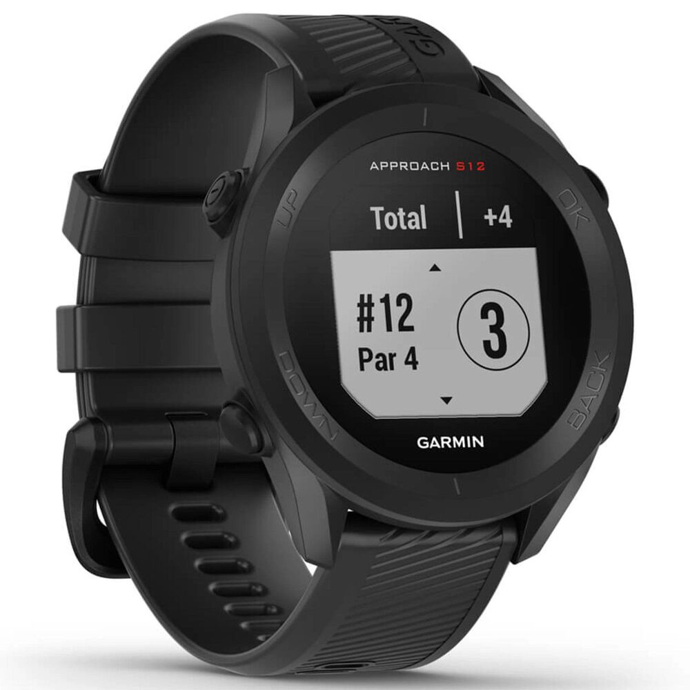 Garmin Approach S12 Smartwatch 42mm in Black, , large
