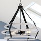 Vaxcel Taylor 4-Light Pendant in Textured Black and Ash Gray, , large