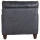 Craftmaster Furniture Corp 3-Piece Stationary Leather Living Room Set in Dark Gray, , large