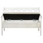 Parkerville Furniture Line Storage Bench in White, , large