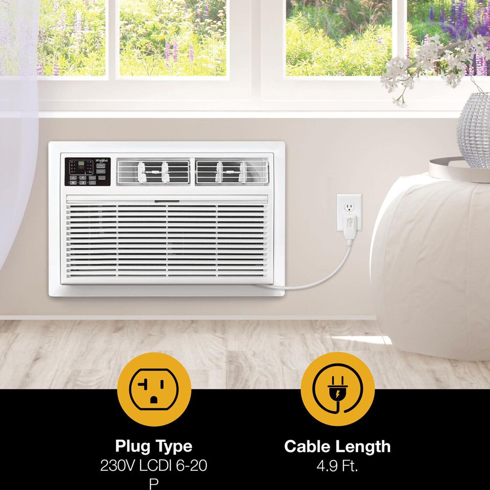 Whirlpool 10000 BTU Through the Wall Air Conditioner with Heat and Cool in White, , large
