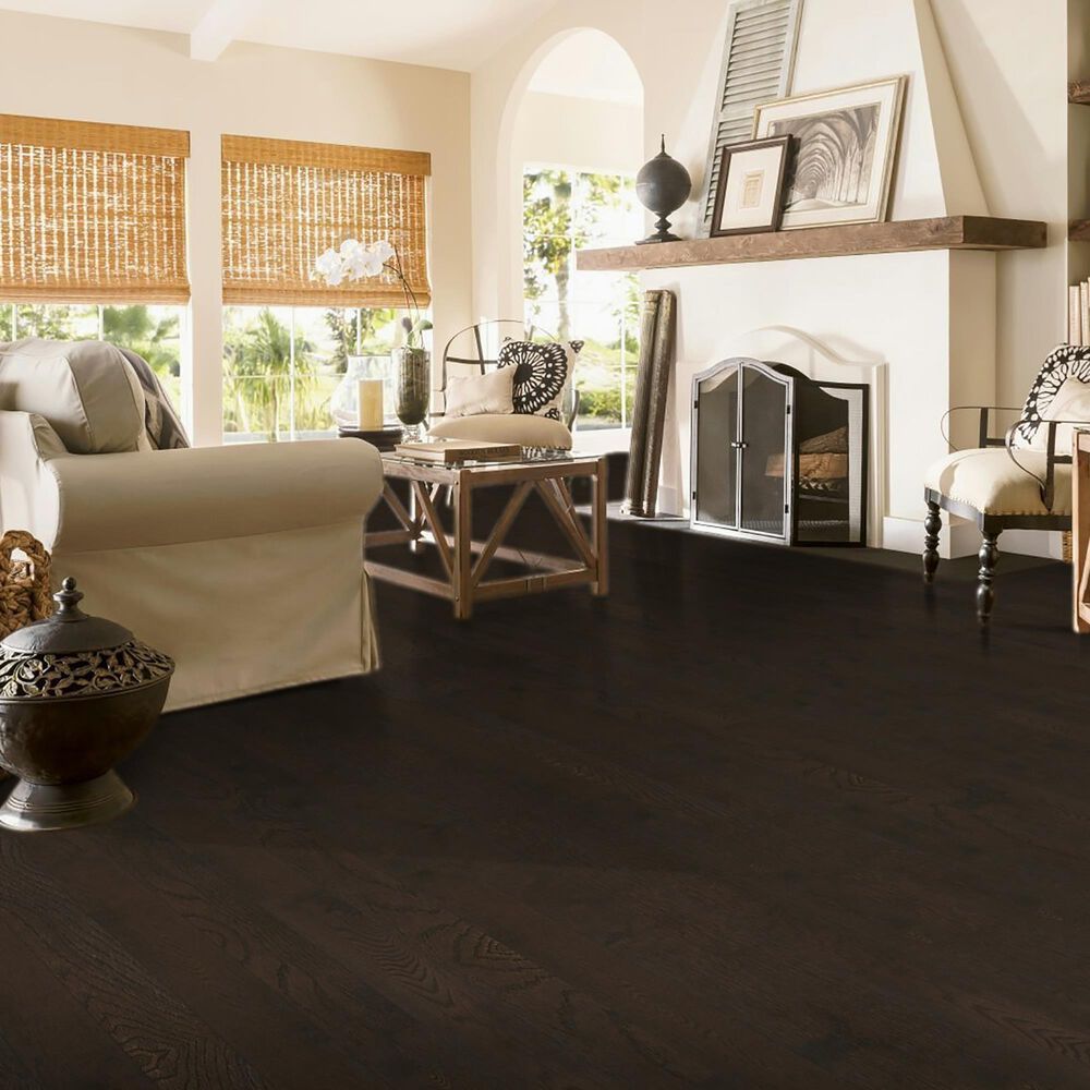 Hartco Prime Harvest Mocha High Gloss White Oak 5&quot; Solid Hardwood, , large