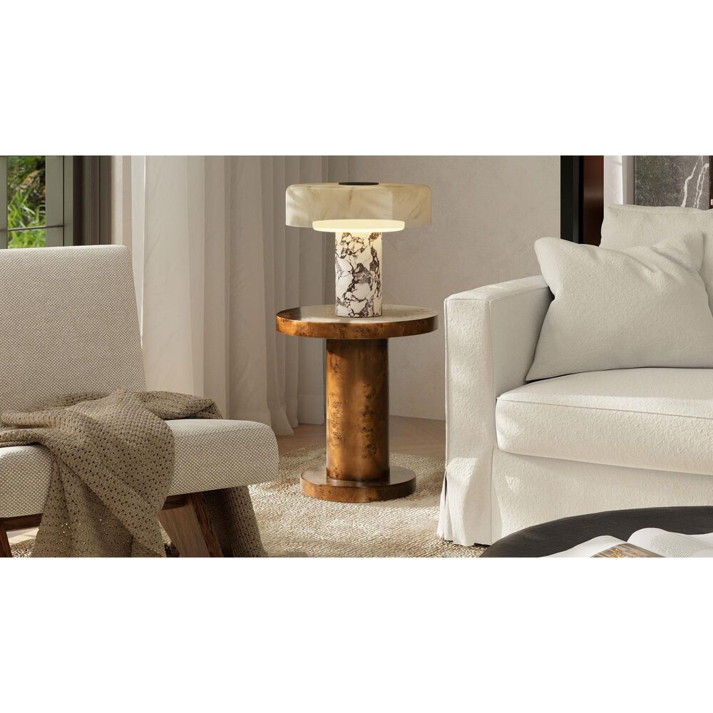 Jennifer Taylor Home Kenzie Accent Side Table in Walnut Brown, , large