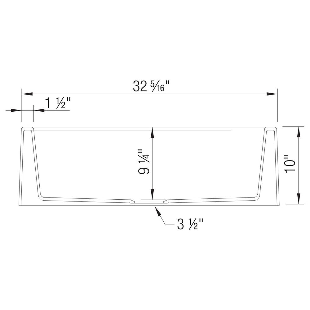 Blanco Ikon 33&quot; Apron Front Single Bowl Sink in Soft White, , large