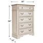 Ashley Realyn 5-Piece King Bedroom Set in Chipped White and Distressed, , large