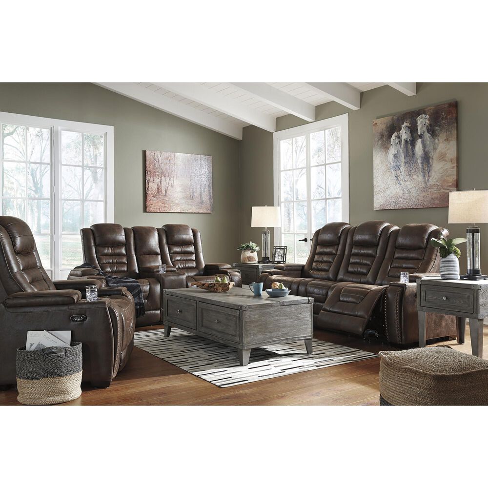 Signature Design by Ashley Game Zone Power Reclining Loveseat with