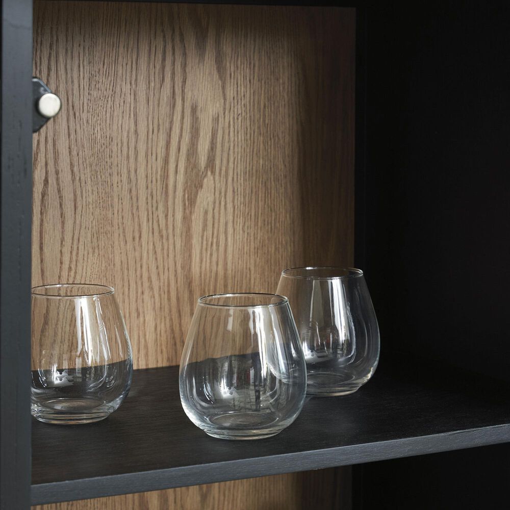 Ashley Armenleigh Bar Cabinet in Black and Natural Brown, , large