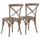 Linon Home Decor Helia Side Chair in Weathered Grey Wash (Set of 2), , large