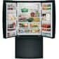 GE Appliances 18.6 Cu. Ft. Counter-Depth French-Door Refrigerator in Black, , large