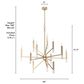 Hunter Sunjai 12-Light Chandelier in Alturas Gold, , large