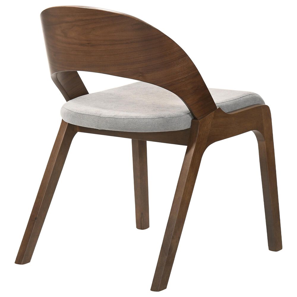 Blue River Cirque and Polly 5-Piece Round Dining Set in Walnut, , large