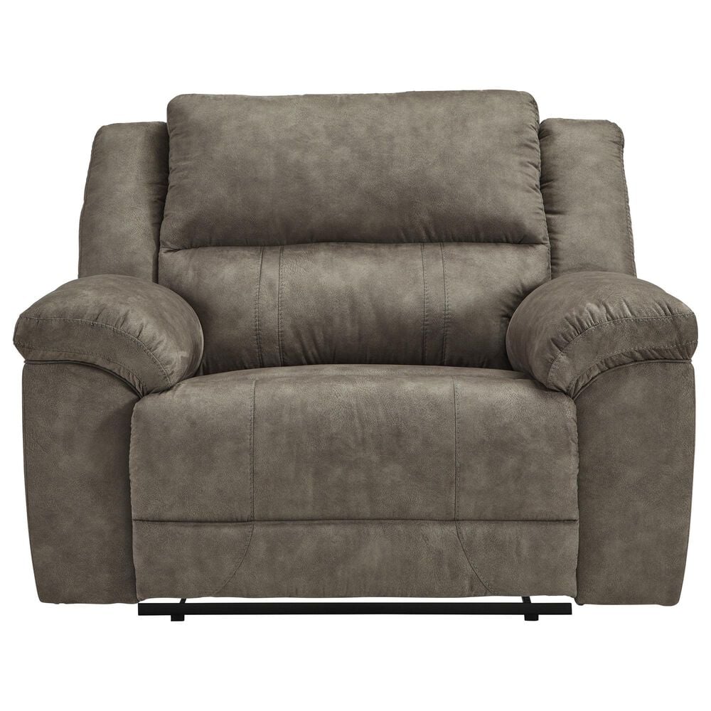 Ashley Laresview Manual Zero Wall Wide Seat Recliner in Fossil, , large