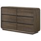Crown Mark Kinkaid Queen Bed with Dresser, Chest, and Two Nightstands in Brown, , large