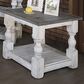 Fallridge Stone End Table in Off White and Gray, , large