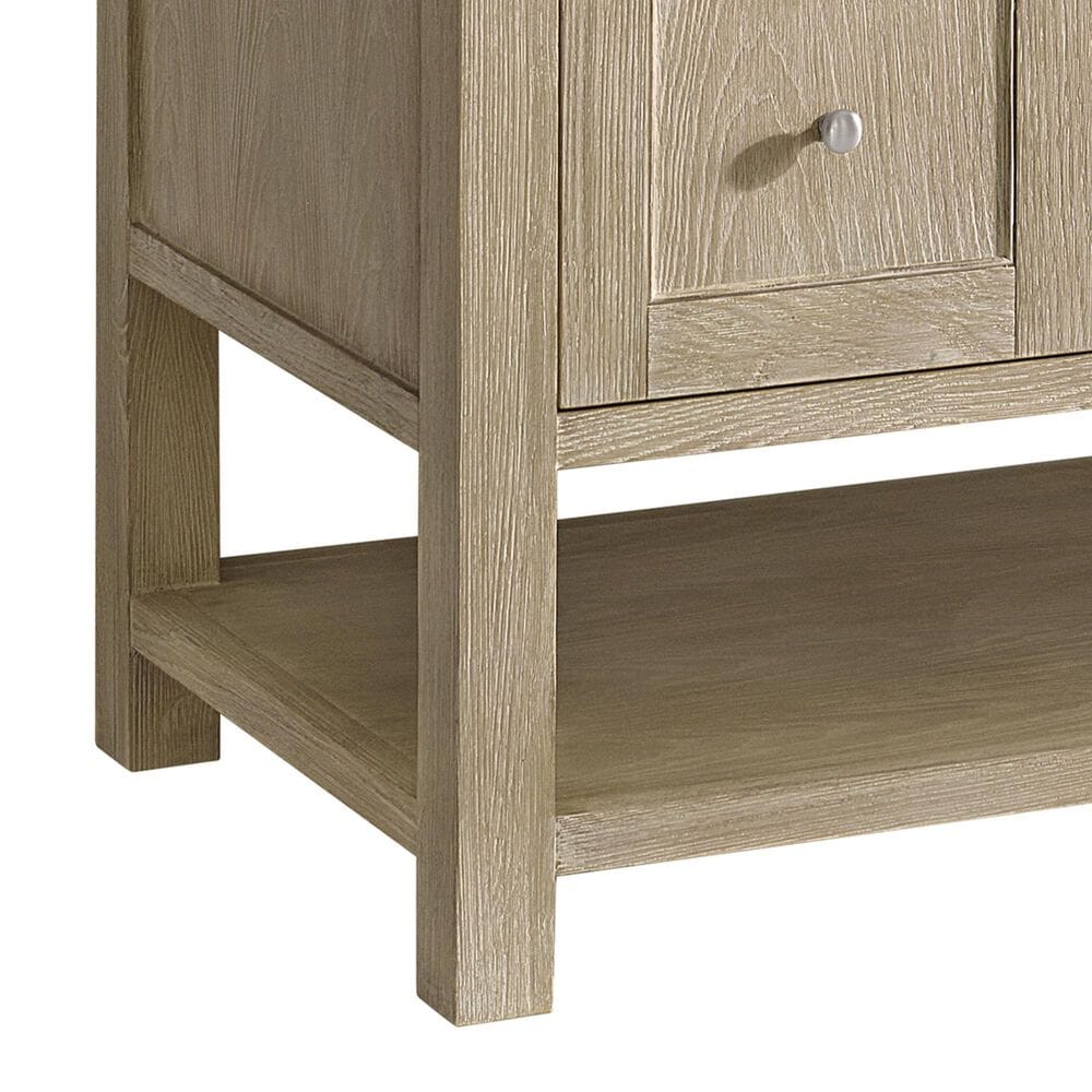 James Martin Vanities Breckenridge 48&quot; Single Vanity in Whitewashed Oak with 3 cm Carrara White Marble Top, , large