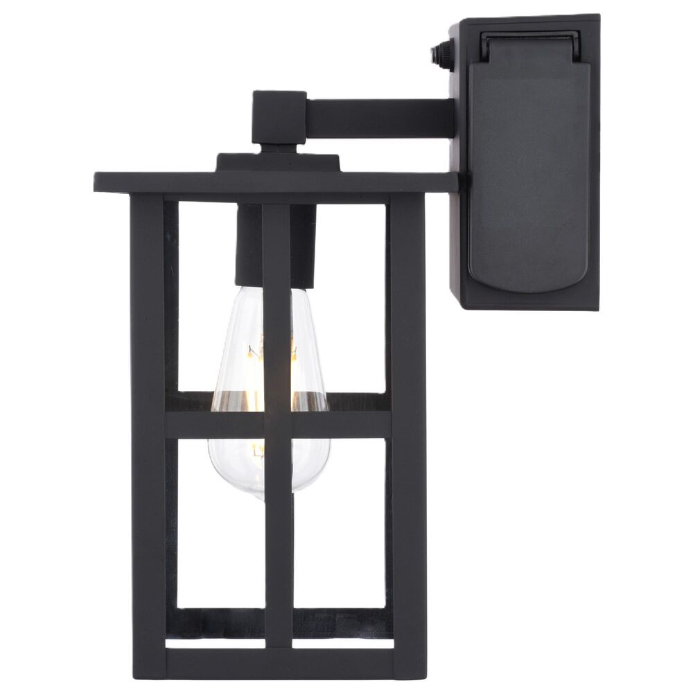 Vaxcel Maywood 11.5" 1-Light Outdoor Wall Sconce in Matte Black, , large