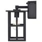 Vaxcel Maywood 11.5" 1-Light Outdoor Wall Sconce in Matte Black, , large