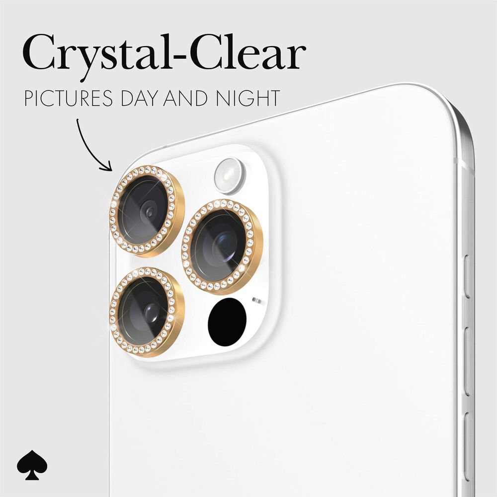 Kate Spade Aluminum Ring Lens Protector for iPhone 16 Pro / iPhone16 Pro Max in Stone, , large
