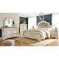 Ashley Realyn Dresser in Chipped White and Brown, , large