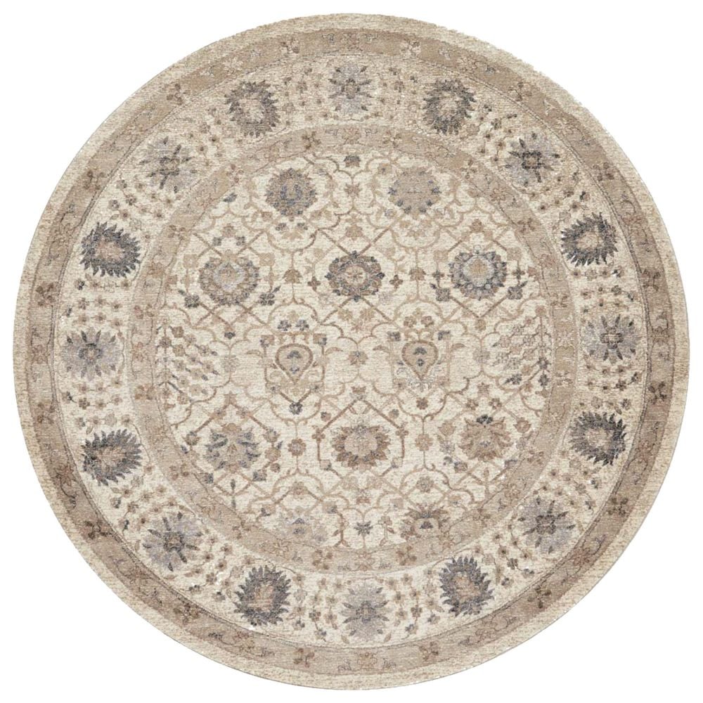 Loloi Century 7"7"" Round Sand Area Rug, , large