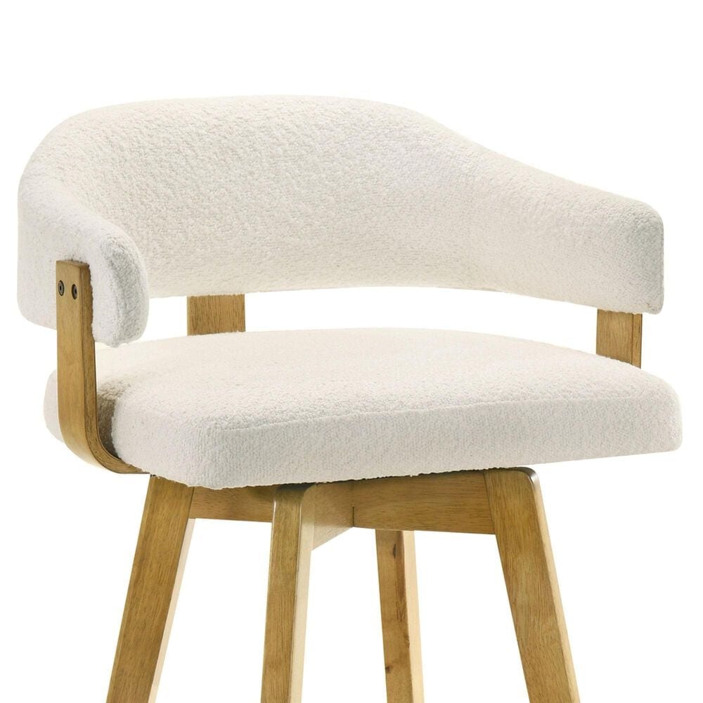 Armen Living Callah Swivel Counter Height Stool in Amber Glow, , large