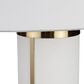 Crestview Collection Wyndham Table Lamp in White and Brass, , large