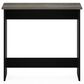 HOMLUX Modern Computer Desk in French Oak Grey and Black, , large