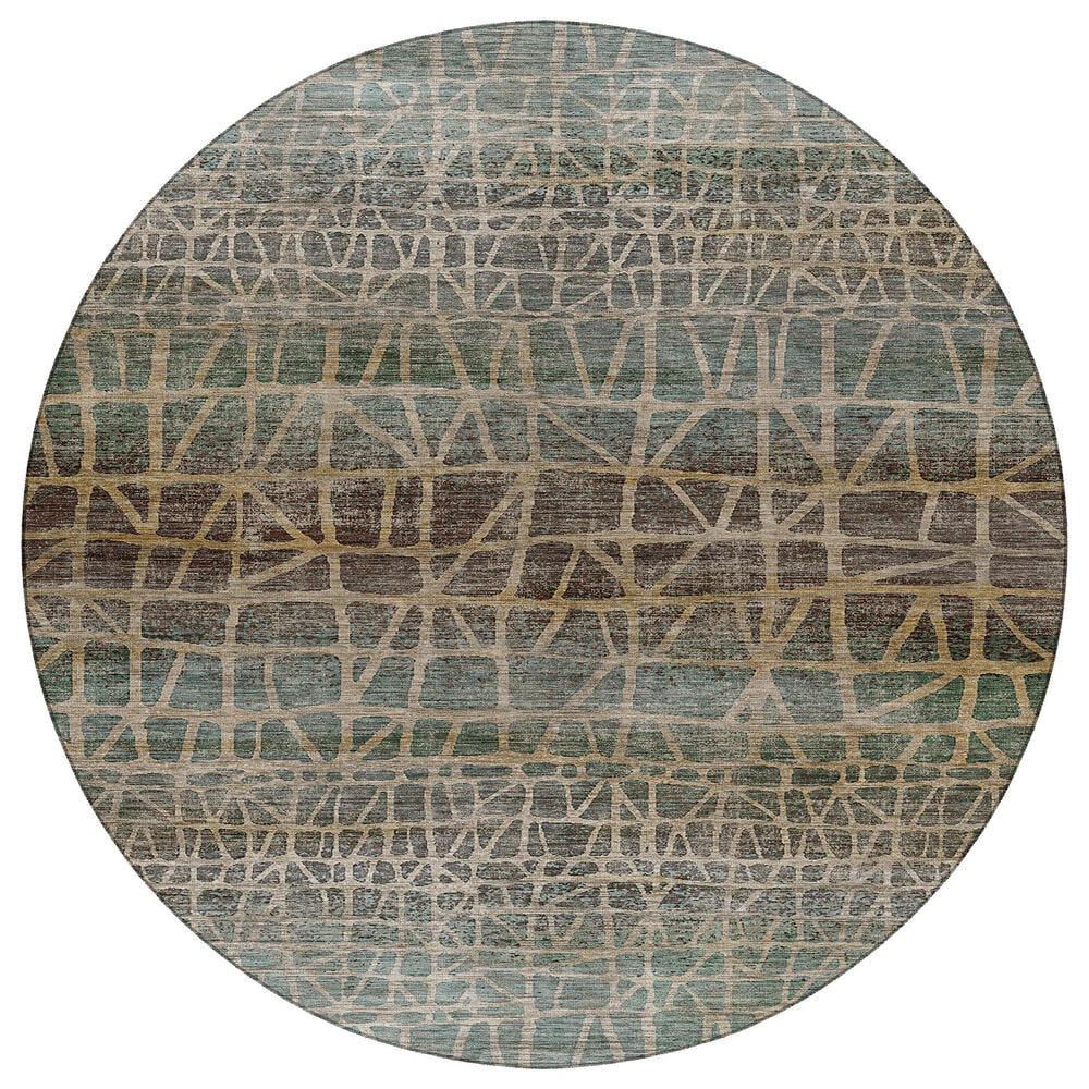Dalyn Rug Company Nexus NX1 Teal 8" Round Area Rug, , large
