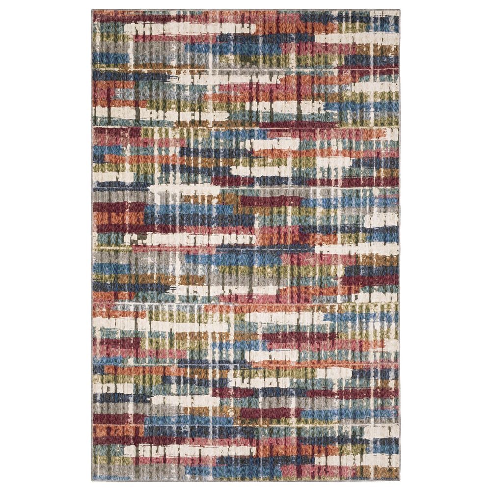 Oriental Weavers Tisdell TIS12 Multicolor 3"9" x 5"2" Area Rug, , large