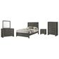 Crown Mark Valor 5-Piece Full Bedroom Set in Gray, , large