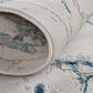 Feizy Indio 3"11" x 6" Ivory and Blue Area Rug, , large
