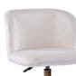 Impressions Vanity Rylee Swivel Vanity Chair with White Cushion in Antique Gold, , large