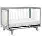 Babyletto Hudson 2 Piece Nursery Set in Grey and White, , large