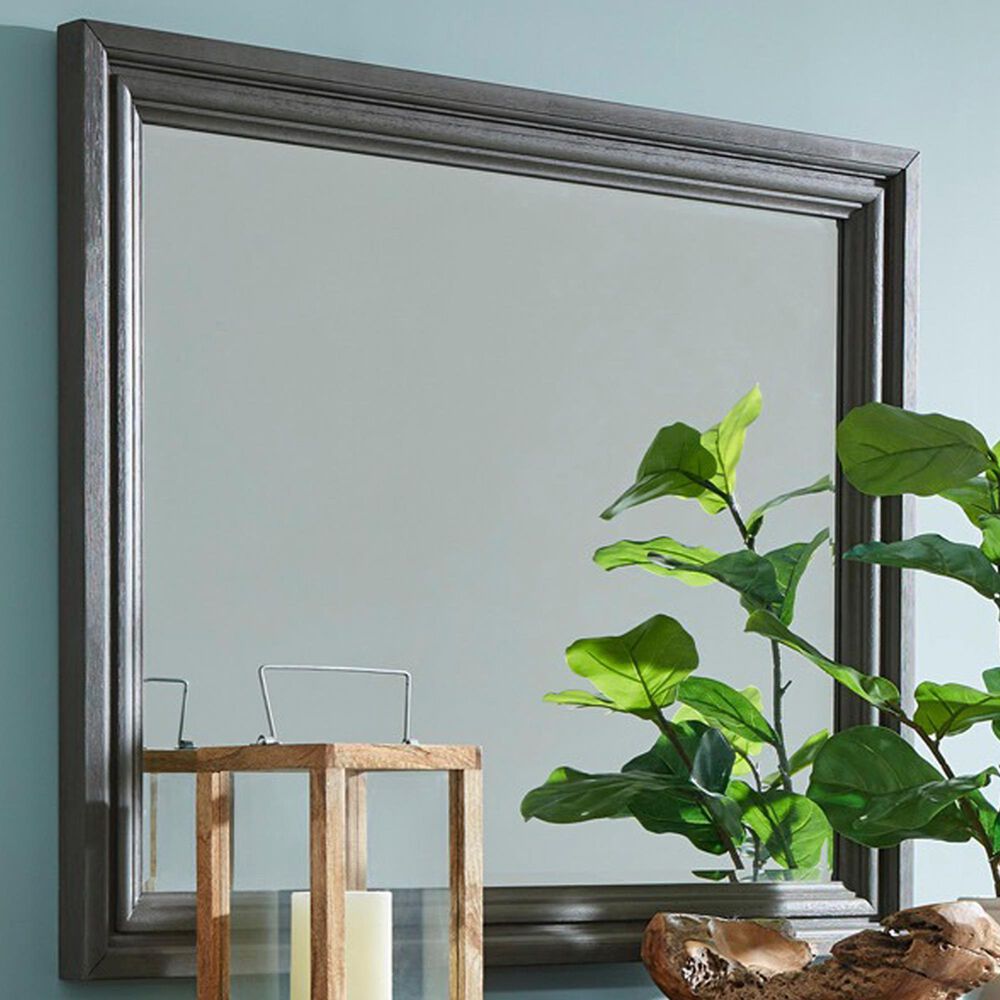 Riva Ridge Caraway Landscape Mirror in Aged Slate, , large
