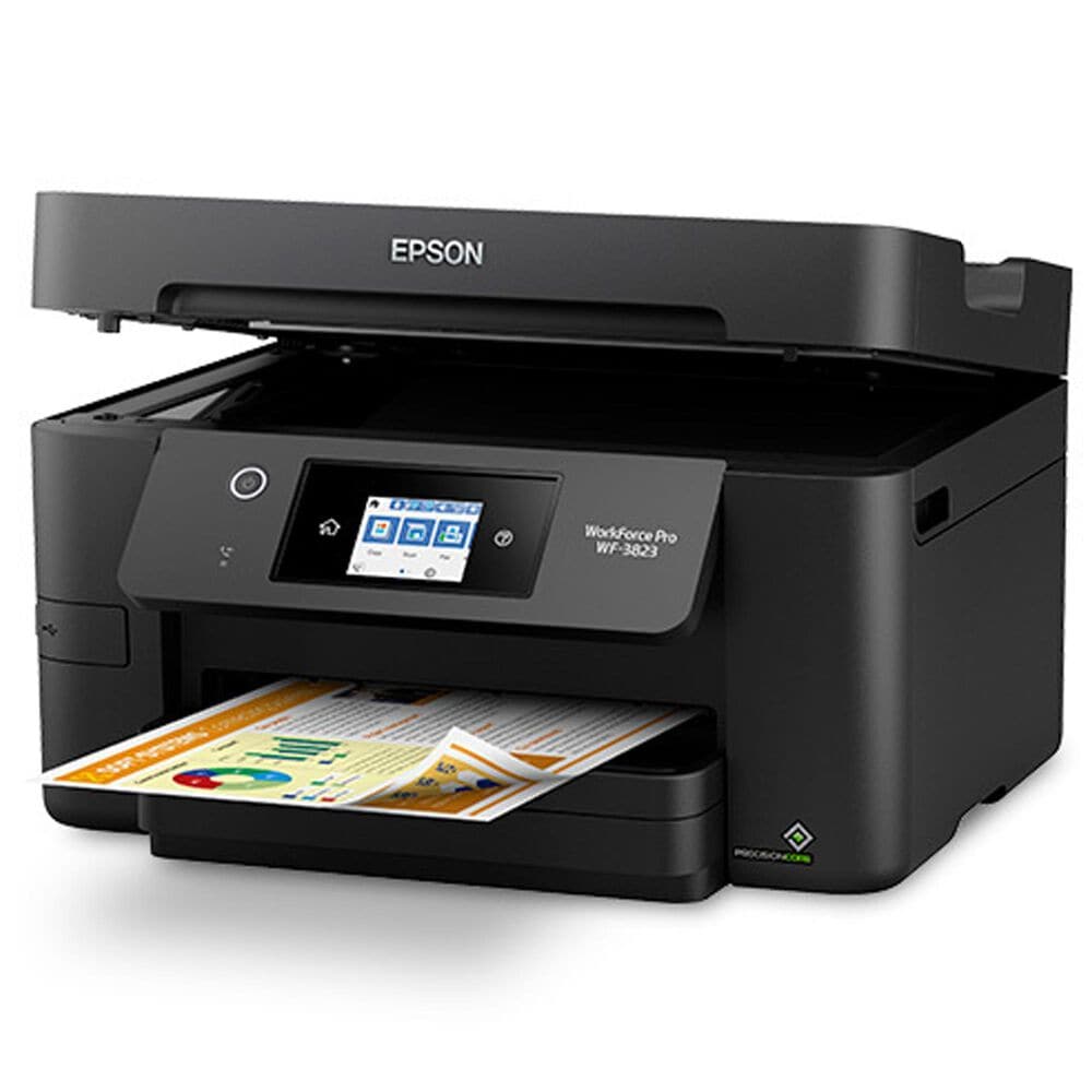 Epson Workforce Pro WF-3823 Wireless All in One Printer in Black, , large