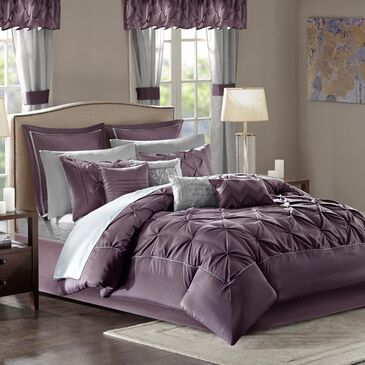 Hampton Park Joella 24-Piece King Room in a Bag in Plum, , large
